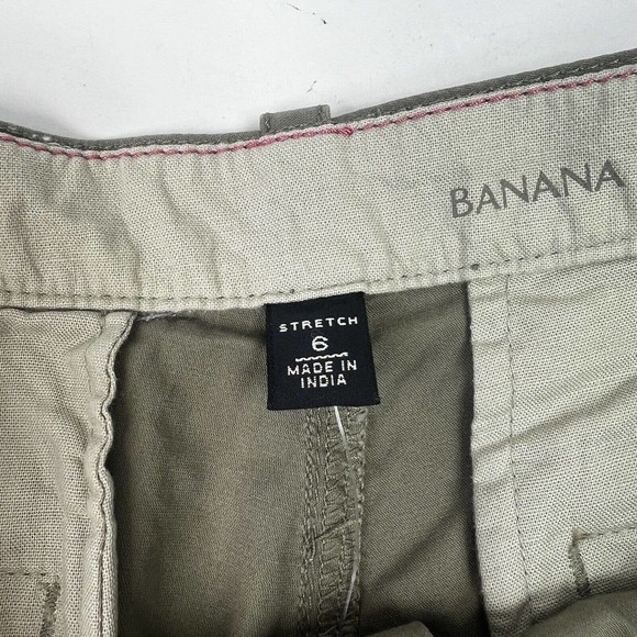 Banana Republic Olive Green Ryan Fit Shorts Size 6 - Picture 6 of 10
